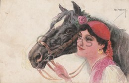 Illustrateur Usabal - Woman With Horse - Usabal