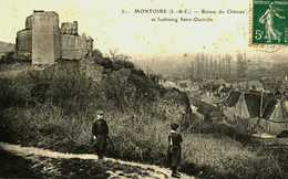 41.....montoire.....ruines Du Chateau Et Faubourg St Oustrille - Montoire-sur-le-Loir