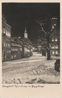 AK Schneeberg Blick Markt Marktplatz Rathaus Fürstenplatz Fleischergasse Sankt Wolfgang Kirche Nacht Winter Erzgebirge - Schneeberg