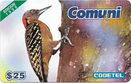 Dominican Rep. - Codetel (ComuniCard) El Carpintero Bird, 1996 Edit. - 31.03.1997, 25$, Remote Mem. Used - Dominicana