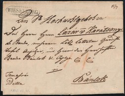 1826 Portós Levél / Unpaid Cover 'WIESELBURG' - Bánlok - Sonstige & Ohne Zuordnung