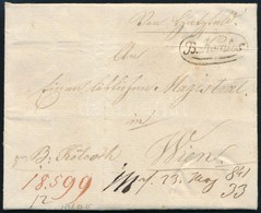 1841 Portós Levél / Unpaid Cover 'B.Komlós' - Wien - Andere & Zonder Classificatie