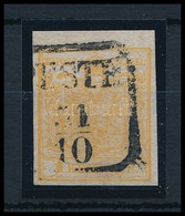 O 1850 1kr Narancs / Orange HP III '(P)ESTH' Certificate: Strakosch - Other & Unclassified