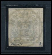 O 1850 2kr Fekete HP IIIa, Gépszínátnyomattal / Black With Machine Offset 'PESTH / Abends' Certificate: Strakosch - Other & Unclassified