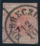O 1850 3kr I. A Típus, Lemezhibával / Plate Flaw - Autres & Non Classés