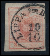 O 1850 3kr Kárminrózsaszín Száraz Nyomat HP Ib, Látványosan Kiemelt Sas / 3kr Carmine Rose Dry Print HP Ib, Highlighted  - Autres & Non Classés