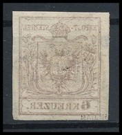 O 1850 6kr Sötétbarna HP III Gépszínátnyomattal / Dark Brown, With Machine Offset 'PESTH' Certificate: Steiner - Altri & Non Classificati