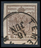 O 1850 6kr Barna HP Ia Erős élénk Szín / Brown, Lively Colour 'TEME(SVA)R' Certificate: Steiner - Other & Unclassified