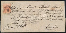 ~1850 3kr Levélen / On Cover 'SZTROPKÓ' - Kassa (Gudlin 500 P) - Other & Unclassified