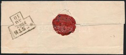 ~1850 'PESTH FRÜH' érkezési Bélyegzés Levélen / Arrival Postmark On Cover - Other & Unclassified