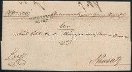 1851 Ex Offo 'MITROWICZ' - 'PETERWARDEIN' - Neusatz - Other & Unclassified