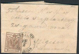 1851 6kr Minilevélen / On Tiny Cover 'LISZKA' - Sziget - Other & Unclassified