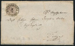 1854 6kr Távolsági Levélen / On Domestic Cover 'BREZNÓBÁNYA' - 'NEUSOHL' - 'FORRÓ' - 'MISKOLCZ' - 'TORNALLYA' - Tállya - Altri & Non Classificati