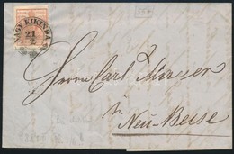 1854 3kr HP IIIb Levélen / On Cover 'NAGY KIKINDA' - Neubecse - Altri & Non Classificati