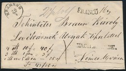 ~1855 Pénzes Levél / Insured Cover 'KÖRMEND' + 'FRANCO' + 'NACH ANGABE' - Németújvár - Other & Unclassified