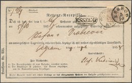 1858 6kr Retour Recepisse 'ESSEGG' - Agram - Sonstige & Ohne Zuordnung