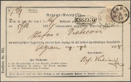 1858 6kr Retour Recepisse 'ESSEGG' - Agram - Other & Unclassified