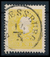O 1858 2kr Kénsárga II, Erős Szín, Finoman Centrált / Sulfur Yellow 'SCHAESSBURG' Certificate: Steiner - Sonstige & Ohne Zuordnung