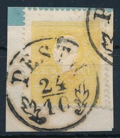 1858 2kr Sötétsárga II. Típus, Szép Nyomat, élénk Szín / Dark Yellow Type II, Nice Print 'PESTH' Certificate: Steiner - Sonstige & Ohne Zuordnung