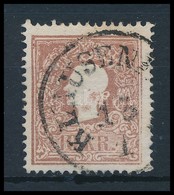 O 1858 10kr II Sötétbarna, Látványos Nagy Festékfoltok / Dark Brown, Large Paint Spots. Certificate: Steiner - Autres & Non Classés