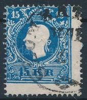 O 1858 15kr Erősen Eltolódott Fogazással / 15kr With Shifted Perfs. - Altri & Non Classificati