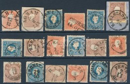 O 1858 18 Db Bélyeg Szép, Olvasható Bélyegzésekkel / 18 Stamps With Nice, Readable Cancellations - Sonstige & Ohne Zuordnung