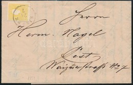 1859 2kr Levélen (50.000) / On Cover 'SISSEK' - 'AGRAM' - 'PESTH' - Other & Unclassified