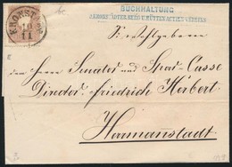 1859 15kr II Levélen / On Cover 'KRONSTADT' - 'HERMANNSTADT Mittags' - Sonstige & Ohne Zuordnung