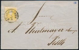 1860 2kr Nyomtatványon (50.000) / On Printed Matter 'FÜNFKIRCHEN' - Pesth - Autres & Non Classés