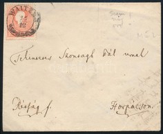 ~1860 5kr Lemezhibával Levélen / With Plate Flaw On Cover 'WAITZEN' - Horpács - Other & Unclassified