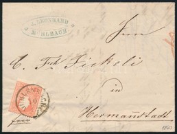 1860 5kr II Levélen / On Cover 'MÜHLENBACH' - 'HERMANNSTADT' - Sonstige & Ohne Zuordnung