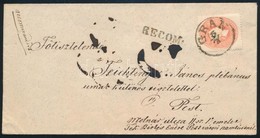 ~1861 5kr Festékfolt A Nyakon + 10kr Ajánlott Levélen / 5kr Paint Spots + 10kr On Registered Cover 'GRAN' - Pest - Autres & Non Classés