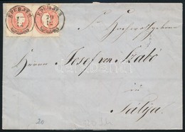 1862 2 X 5kr 2. Súlyfokozatú Levélen / On 2nd Weight Class Cover 'EPERJES' - Tállya - Sonstige & Ohne Zuordnung