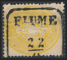 O 1863 2kr Magassága 17 Foglyuk (nem 18) Sárga / Yellow 'FIUME' Signed: Ferchenbauer - Other & Unclassified