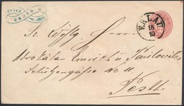 ~1863  5kr Díjjegyes Boríték / PS-cover 'ERLAU' - Pesth - Autres & Non Classés