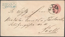 ~1863  5kr Díjjegyes Boríték / PS-cover 'ERLAU' - Pesth - Altri & Non Classificati