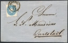 1863 10kr Levélen / On Cover 'GOSPIC' - Carlstadt - Altri & Non Classificati