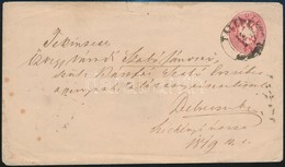 ~1863 5kr Díjjegyes Boríték / PS-cover 'TÁLLYA' - Debreczen - Andere & Zonder Classificatie