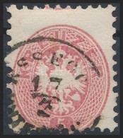 O 1864 5kr Rózsaszín, Erősen Elfogazva / Rose, Shifted Perforation 'ESSEGG / UNTERSTADT' Certificate: Steiner - Sonstige & Ohne Zuordnung