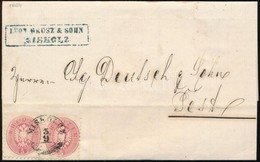 1864 5kr Pár Levélen / Pair On Cover 'MISKOLCZ' - Pest - Other & Unclassified