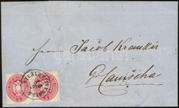 1864-1865 5kr Pár Levélen / Pair On Cover 'STUHLWEISSENBURG' - Gr. Canischa - Altri & Non Classificati