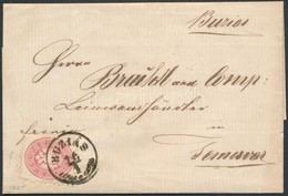 1865 5kr Levélen / On Cover 'BUZIÁS' - Temesvár - Andere & Zonder Classificatie