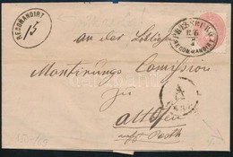 1866 5kr + 10kr Ajánlott Levélen / On Registered Cover 'PRESSBURG / RECOMMANDIRT' (Gudlin 300 P) + 'RECOMANDIRT' - 'ALTO - Other & Unclassified