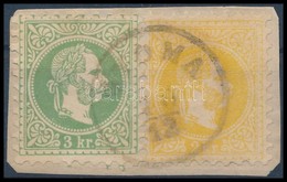 1867 2kr + 3kr Kivágáson / On Cutting 'GYOMA' - Other & Unclassified