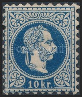 * 1867 10kr Pici Falcnyommal, Gumitörés / 10kr With Small Hinge Remainder, Gum Crease - Sonstige & Ohne Zuordnung