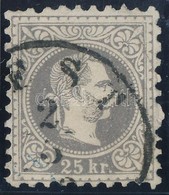 O 1867 25kr Szürkésibolya / Gray-violet '(P)EST' (55.000) - Autres & Non Classés