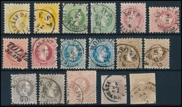 O 1867 Sorozat Jó értékekkel és Színváltozatokkal + 2 Hírlap, 17 Db / Complete Set With Good Values And Colour Varieties - Sonstige & Ohne Zuordnung