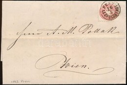 1867 5kr Levélen / On Cover 'PEST/LEOPOLDSTADT' - Wien - Autres & Non Classés