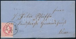 1867 5kr Levélen / On Cover 'STEINBRUCH' - Wien (Gudlin 600 P) - Autres & Non Classés