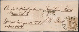 1867 15kr Levélen / On Cover 'PÉCS / FÜNFKIRCHEN' - Altri & Non Classificati